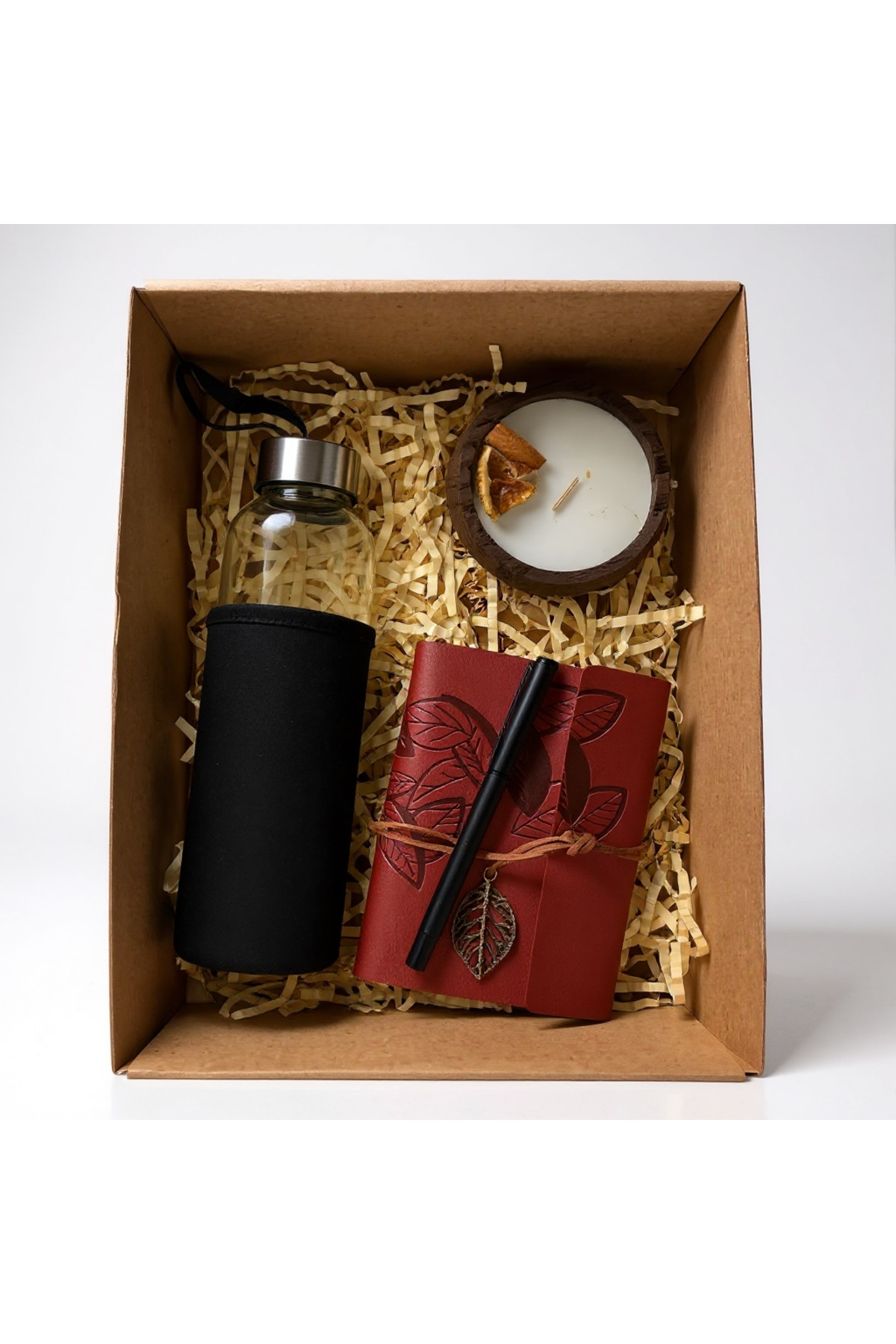 1_org_zoom Ofis Çalışanlarına ve Öğretmenlere Özel Bordo Hediye Kutusu - Görsel 1