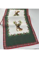 Yeniyıl Geyik Detaylı Runner - 48 x 135 cm - Görsel 2