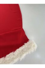 Kırmızı Peluş Detaylı Yeniyıl Runner - 45 x 100 cm - Görsel 2