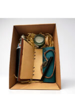 Deri Kaplı Defter, Cam Matara ve Kokulu Mumlu Özel Hediye Kutusu - Görsel 3