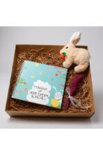 Hamilelik ve Anne Bebek Anı Defteri + Zıpzıp Tavşan Peluş Hediye Seti