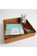 Hamilelik ve Anne Bebek Anı Defteri + Zıpzıp Tavşan Peluş Hediye Seti