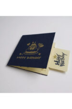 3D Happy Birthday Tebrik Kartı 15x15 cm – Pop Up Doğum Günü Kartı, Kutlama ve Hediyelik Kart - Görsel 3