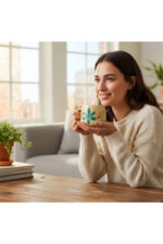 El Dekorlu 200 ml Seramik Kupa – Kahve & Çay İçin Özel Tasarım - Görsel 2