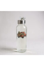 500 ml Deri Kılıflı Cam Matara – Yılbaşı Özel Tasarım