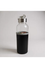 500 ml Deri Kılıflı Cam Matara – Yılbaşı Özel Tasarım - Görsel 2