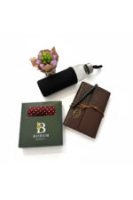 Öğretmenler Günü İçin Kahverengi Renkli Defterli Çantalı Hediye Seti - Görsel 2