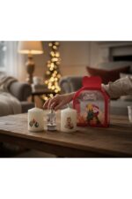 2'li Yılbaşı Temalı Mum ve Atlı Karınca Hediye Kutusu