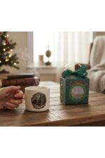 Yılbaşı Temalı Noel Baba Baskılı T Kulplu Kupa - Hediye Kutulu