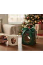 Yılbaşı Temalı Noel Baba Baskılı T Kulplu Kupa - Hediye Kutulu