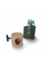 Yılbaşı Temalı Noel Baba Baskılı T Kulplu Kupa - Hediye Kutulu - Görsel 4