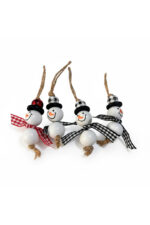 6'lı Kardan Adam Yılbaşı Ağaç Süsü - Görsel 2