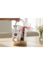 Hediye Kutulu Çiçekli Kirazlı Kahve - Çay Fincanı