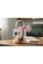 Hediye Kutulu Turuncu Çiçekli Beyaz Kahve - Çay Fincanı