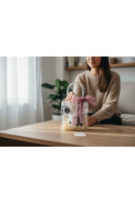 Siyah Pati Detaylı Seramik Kupa