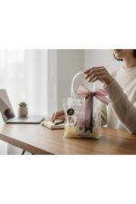 Kırmızı Pati Detaylı Seramik Kupa